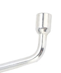Heavy Duty 19mm L Type Hex Socket Wrench Forged From Hardened Steel With Nonslip Grip For Tough Auto Repairs showing hex end close-up.