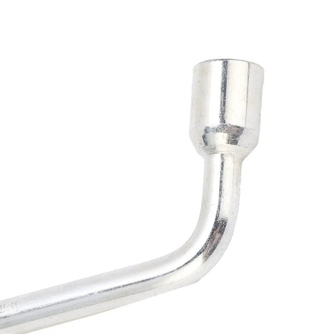 Heavy Duty 19mm L Type Hex Socket Wrench Forged From Hardened Steel With Nonslip Grip For Tough Auto Repairs showing hex end close-up.