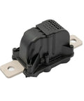 Heavy Duty High Voltage Battery Disconnect Pyrotechnic Fuse For Tesla Model 3 And Model Y 2017 To 2022 with black body and metal connector.