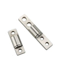 Premium Concealed 360 Degree Rotary Shaft Hinge With Constant Torque And One-Word Damping For Smooth Cabinet Swings In Heavy Duty Cabinetry Projects Around The House, shown in stainless steel.