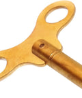 Brass Clock Winding Key Set For Mechanical Clocks Crank Winder Tool with 1.75mm to 3.2mm key, brass finish