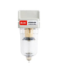 1/4 Inch NPT Air Dryer And Water Separator For Your Compressor With Manual Drain 5 Micron Brass Filter Element Poly Bowl AF2000-02