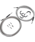 Heavy Duty Fuel Line Quick Fix Kit Fits Chevy Silverado And GMC Sierra 1500 2500 3500 6.0L V8 with stainless steel hoses.