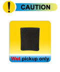 Five Pack VFF21 Foam Filters For Vacmaster Wet Dry Vacs 2.5 To 5 Gallon Replacement Foam Sleeve on yellow background, caution wet use