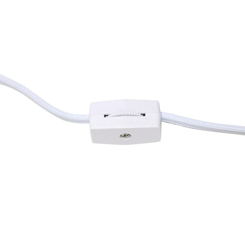 Cord switch for Textured Linear Ceramic Table Lamp In Off White With White Fabric Shade Pottery Style Cozy Vibe Uses 60W A19 Bulb