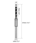 uxcell square-hole drill bit, 1/2-inch, high-carbon steel hollow chisel mortise bit for woodworking