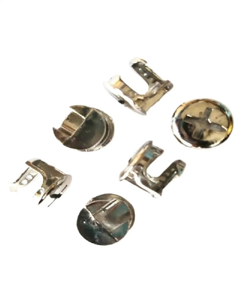 Thickened 12mm Three In One Connector Eccentric Wheel Hardware For Panel Furniture Cam Lock Fittings, set of 6 pieces shown