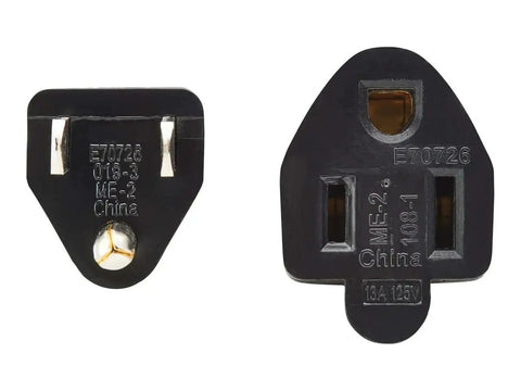 Nema 5-15P to 5-15R power plug for Workhorse Extension Cords 50 Pack, UL Tested for desk setups and gaming.