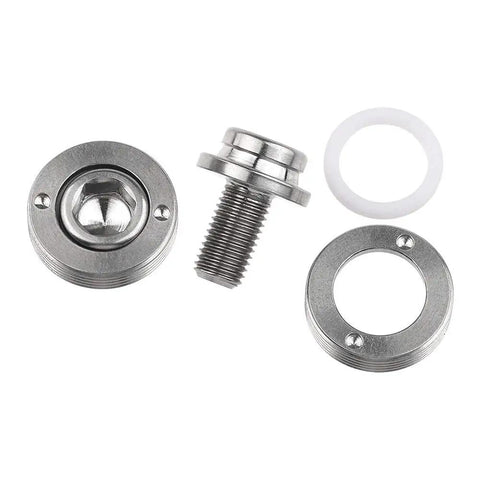 Titanium M8x15mm Crank Arm Fixing Bolt With Cap For Square Taper Bottom Bracket Screws Pack Of 2 Built Tough Lightweight Corrosion Resistant