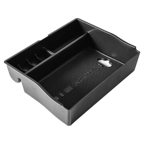 Center Console Organizer Tray For Sienna 2011 To 2020 Armrest Storage With Glove Box Dividers ABS Black MPV Accessory