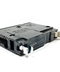 QOB120 Bolt-On 20 Amp 1 Pole Circuit Breaker For 120/240V Systems, 10kA, built-tough mini breaker, side view