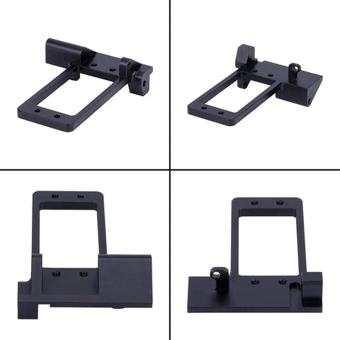 Aluminum Front Axle Servo Mount For AR45P Portal, Low Center Of Gravity, One Tenth RC Crawler Upgrade For SCX10 III, black