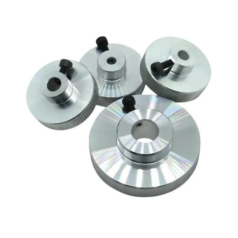 CNC Stepper Motor Hand Wheel Gear Up For Precision Inner Hole Options 5mm 6.35mm 8mm Rugged Hand Wheel For Double Shaft CNC Control.