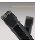 Heavy Duty Type M O Drive V Belt Compatible Rubber Conveyor Belts And Power Transmission Strap For Industrial Machinery And Agricultural Equipment Fits 19 Inch To 69 Inch Sizes With 59 Inch Part keeps power transfer smooth and reliable, close-up polyurethane wire core