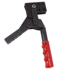 Beefy Fast Release Toggle Clamp For Heavy Duty Fixtures, High Carbon Steel, 700kg Holding Power, red handle, side view