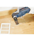 Starlock Oscillating Multi-Tool Bi-Metal Blade 1-1/4 In OSL114JF-3 3-Pack cutting hardwood floor with ease