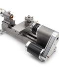 Mini Lathe Machine With 50Mm Chuck And Stepless 0 To 2000 Rpm Speed For Precision Wood And Metalworking Projects, compact metal design.