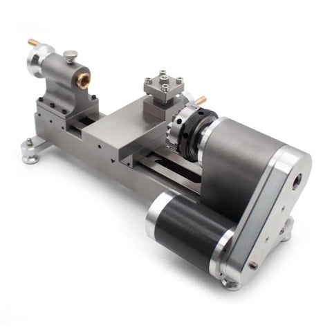 Mini Lathe Machine With 50Mm Chuck And Stepless 0 To 2000 Rpm Speed For Precision Wood And Metalworking Projects, compact metal design.