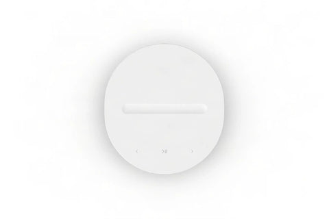 Top view of Era 100 SL Dope Compact Microphone Free Wireless Speaker with modern white finish and touch controls