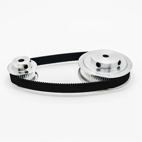 Awesome 20T And 40T HTD 3M Timing Belt Pulley Set With Dual Reduction Ratios Smooth Power Transmission For Custom Machinery Using High Quality Aluminum Alloy Synchronous Wheel Kit, aluminum pulley set with belt
