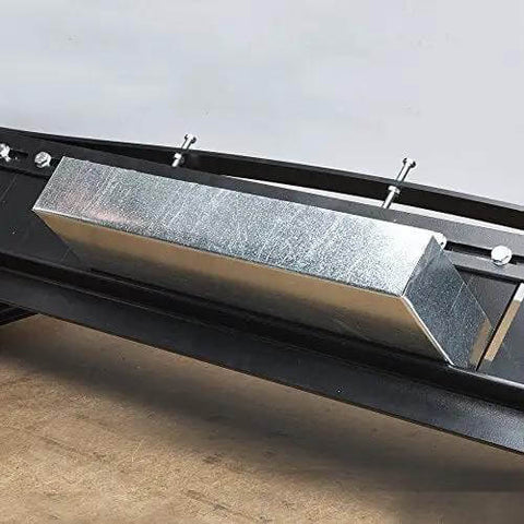 MB48B 48 Inch Pan Style Mini Brake for bending galvanized steel pans on workbench