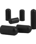 Premium 105 Piece Vacuum Hose End Cap Kit With Nine Sizes Of Flexible Rubber Seal For Quick Vehicle Rear Door Upgrade, Heat Resistant Up To 105C Abs Material Built For Tough Conditions And Effortless DIY Installation, black hose caps