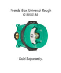 Commercial Grade 1-Handle 7-Inch Pressure Balance Shower Valve Trim in Brushed Nickel ADA Compliant with iBox Universal Rough