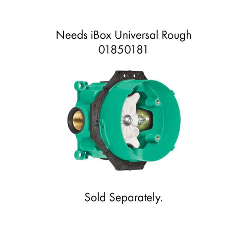 iBox Universal Rough valve system for Modern Commercial One Handle Pressure Balance Shower Valve Trim In Brushed Nickel