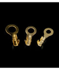 Get Your Crimp On With 150pcs Ring Lugs Eyes For M3 To M10 Copper Wire Connectors Non Insulated Cable Lug Assortment Kit, brass ring lugs