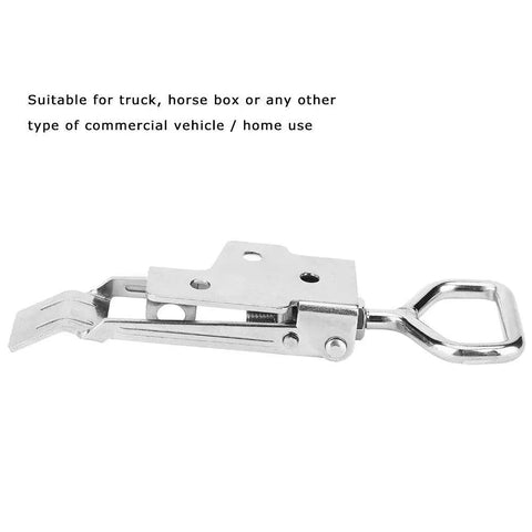 Over Center Latches With Adjustable Triangular Clamp Toggle For Doors, Toolboxes, Lockers, And Commercial Vehicles, stainless steel