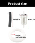 Get Your Car Cozy With This Slick 2 Set Fuels Heater Line Kit Featuring Premium Hose And Secure Clips For Winter Camping And Extended Parked Drives In Cold Regions, 400cm hose