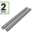 Kickass 1/2 Inch OD X 5/16 Inch ID X 8 Inch Long Mild Steel Spacer Tube 2 Pack shown side by side.