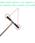 T-shaped rubber handle of 40 Inch Pro Grade Soil Sampler Probe With 11.8 Inch Ejector, Foot Pedal, Stainless Steel