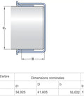 Diagram showing dimensions of Stainless Steel Speedi Sleeve Kit Pro Grade For Fast Shaft Repair Precision Ground Sleeve.