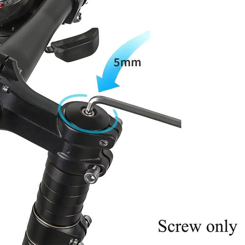 Installation of Two Pack M6 Bike Stem Riser Bolts Replacement Set 116mm And 136mm Long Threaded Screws on MTB fork