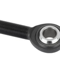 Kickass Heavy Duty Chromoly Heim Joint Rod End, 5/8-18 Left Hand Male Threads, detailed view of black ball joint.