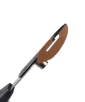 Slick Vinyl Wrap Cutting Knife With Hidden Stainless Blade And PTFE Coated Handle For Smooth Car Tinting and backing paper trimming close-up showing blade detail.