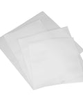 Reusable White EPE Cushioning Packaging Bags With Moisture Protection For Shipping And Home Use, stacked white padded pouches