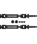 Upgraded CVD Rear Drive Shafts For Off Road RC Trucks in black steel, 92mm length, heavy duty with adapters and hardware.