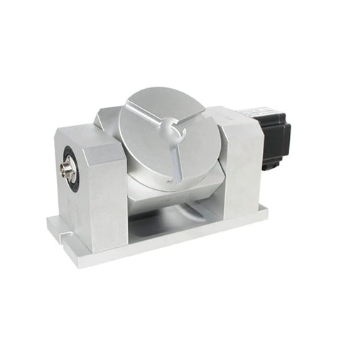 Dope Precision Stepper Motor System For CNC Machines With 85mm Center Height 4th Axis 5th Axis Rotary Dividing Head 50 To 1 Harmonic Reducer Gearbox Low Noise And High Accuracy Built To Last Hysteresis, CNC rotary axis