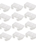 12 Piece Drawer Rail Replacement Kit With Guides And Latches For Kitchen Cabinets, durable white plastic track slides