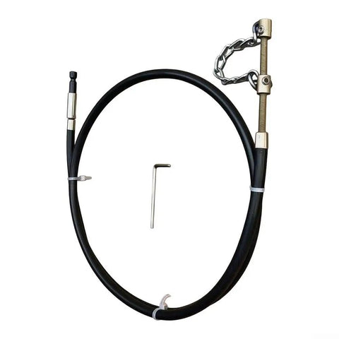 Heavy Duty Electric Drill Drain Auger Snake For Bathroom Sink And Tub Clogs Fast Hex Shank and chain attachment for effective cleaning.