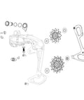 X0 Eagle T Type AXS Rear Derailleur Setup Key And Cage Lock Assembly Kit exploded view diagram