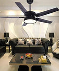 Modern Ceiling Fan With Smooth As Silk Airflow And Top Shelf Led Lighting Kit Includes Wireless Remote Three Chill Tones Bulletproof Iron Blades For Home And Office Decor in stylish living room setting.