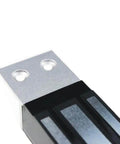 Flush Mount Magnetic Lock 350Lb 180Kg Beefy Holding Power for Access Control on a Single Door 12V Electromagnetic Lock Fail Safe Built In Surge Suppressor Steel Alloy close-up view
