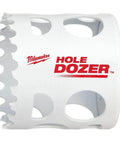 Milwaukee Hole Dozer bi-metal hole saw, 2-inch diameter, front view.