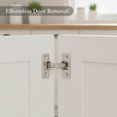 Quick Swap Removable Pin Hinge One Piece With Lift Off Center Pivot For Easy Cabinet And Door Removal Hassle Free Hardware For Painting Cleaning And Weekend Warrior Projects Solid Build