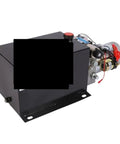 Double Acting 4000W Hydraulic Power Unit Pack For Dump Trailer With Robust Pump And Large Fluid Capacity side view of the compact unit