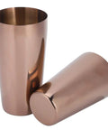 Heavy Duty 304 Stainless Steel Cocktail Shaker Set And Bartender Kit With Slick Mirror Polish For Top Shelf Mixology Drinks And Chilled Iced Coffee Bar Gear That Really Slaps At Weekends - Rose gold shaker cups.