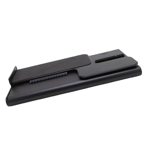 Flex Your Mobile Setup With This Rock Solid Egpu Dock, PCIe Four Point Zero X4 Link Fuels Atx Sfx Cards, top view of black eGPU dock.